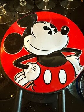 Target Red and Black Mickey Mouse Serving Tray